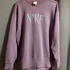 purple nike crewneck